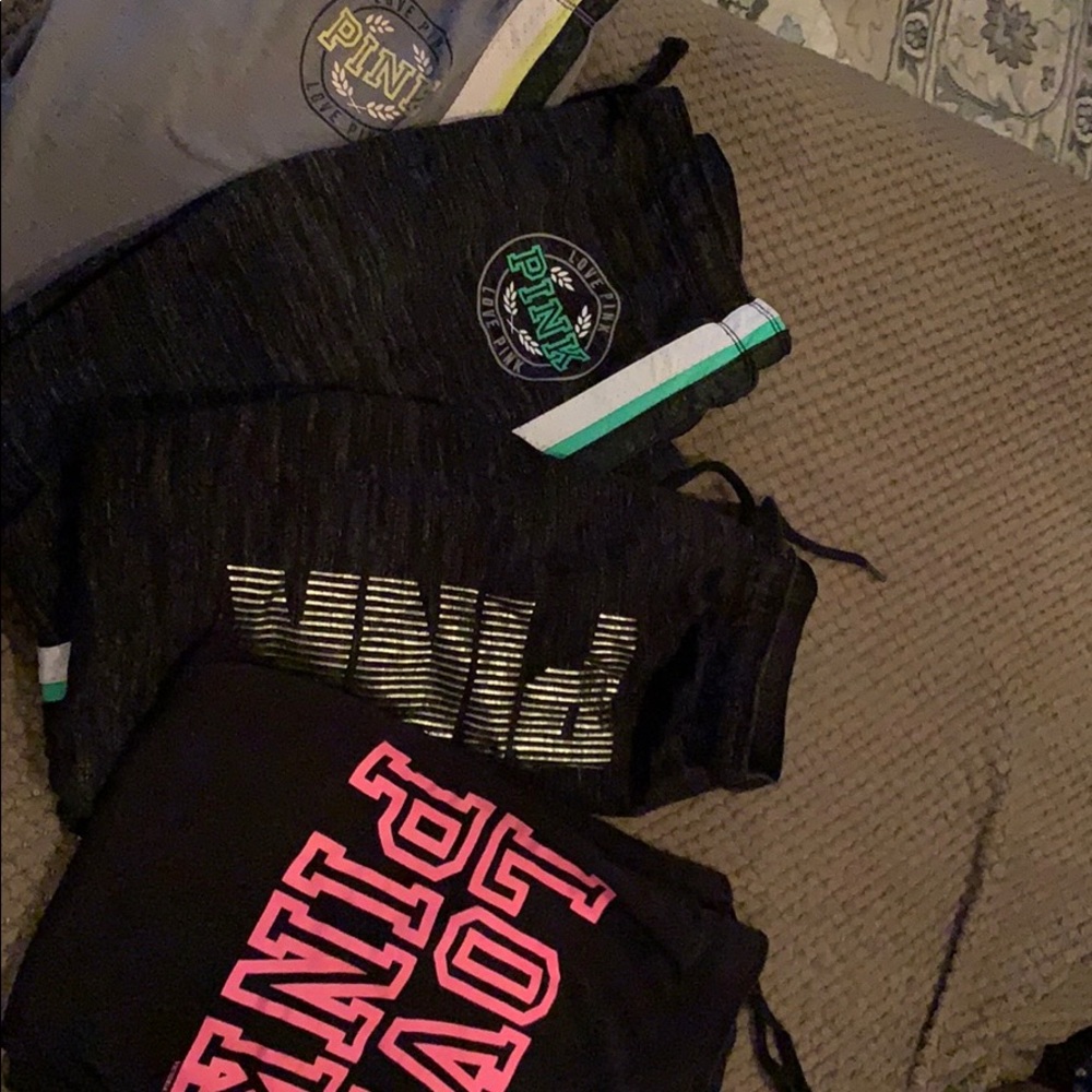 4 pair of PINK joggers size med